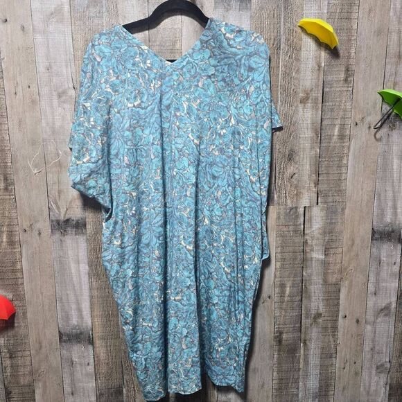 Peruvian Connection Delphi Dress Size Xs/S Blue Green - Picture 3 of 5